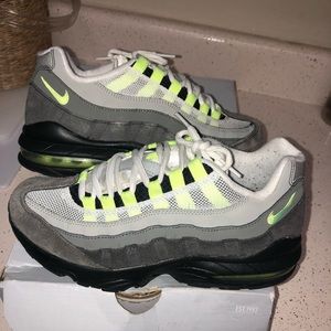 air max 95 lime green and grey